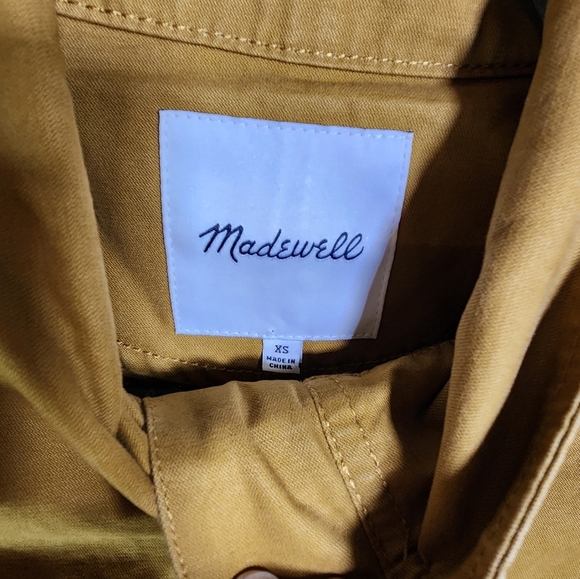 Madewell Fleet Utility Jacket Egyptian Gold Size XS - Picture 6 of 8